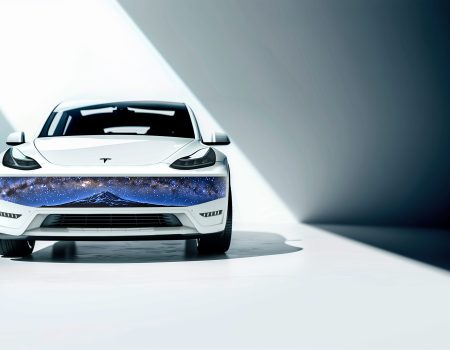 White Model Y
